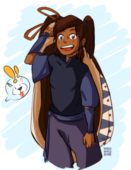 nikoniko808:  its time to take naga for a ride for all sketches and other rewards check out my patreon   young korra! <3