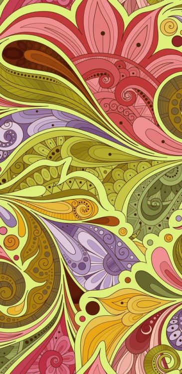 1440x2960 Patterns, flowers, doodles wallpaper @wallpapersmug : http://bit.ly/2EBfd6v - http://bit.l