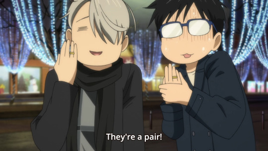thatshamelessyaoishipper:  As cute as I think the idea of Victor buying Yuuri a ring in preparation for his actual proposal and that resulting in Yuuri only buying one ring is… I don’t think that’s the case. It just doesn’t make sense in the context