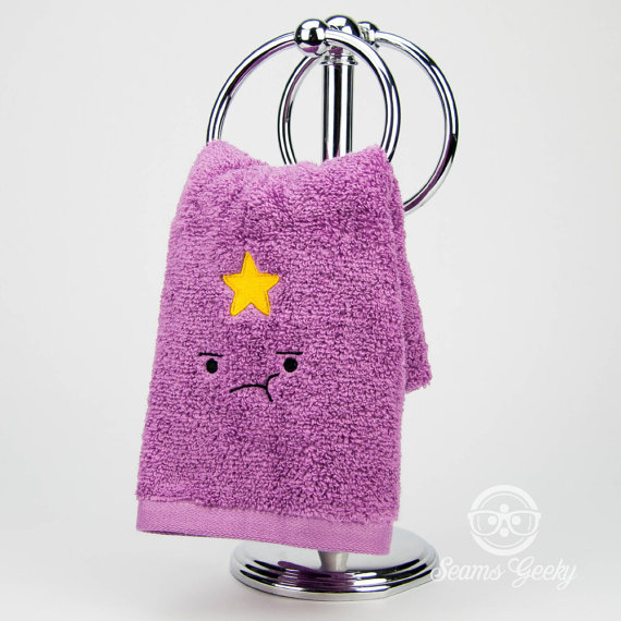adventuretimestuffz:  Adventure Time Embroidered Hand Towels 