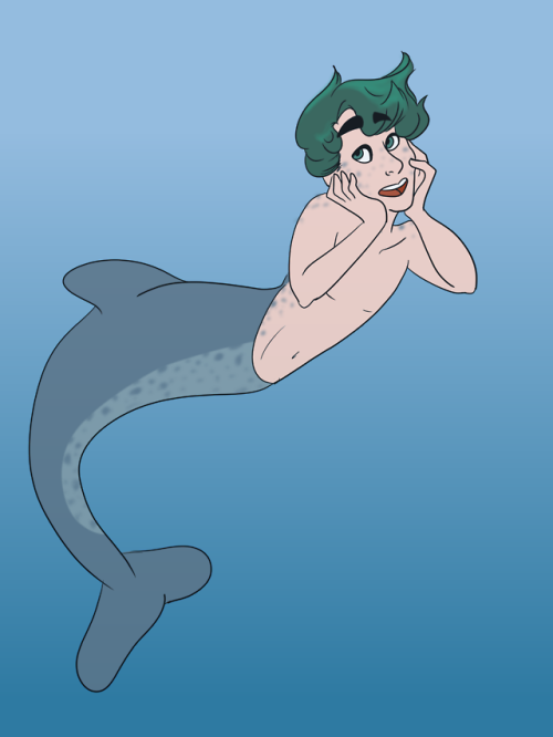 MerMay Day 1 : Draw yourself as a mermaid!!! I chose to base mine off of a dolphin because I love do