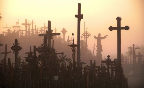 wolf-amongst-the-fairies:Hill of Crosses; Vilnius, Lithuania.