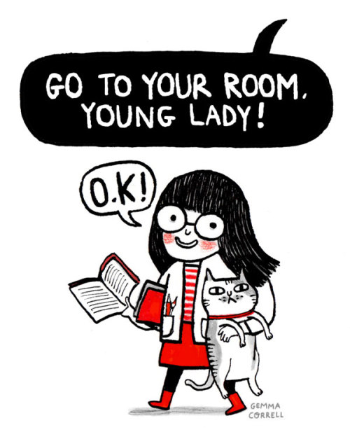 The problem with disciplining young book nerds
teachingliteracy:
“ gemmacorrell:
portrait of the artist as a young girl
”