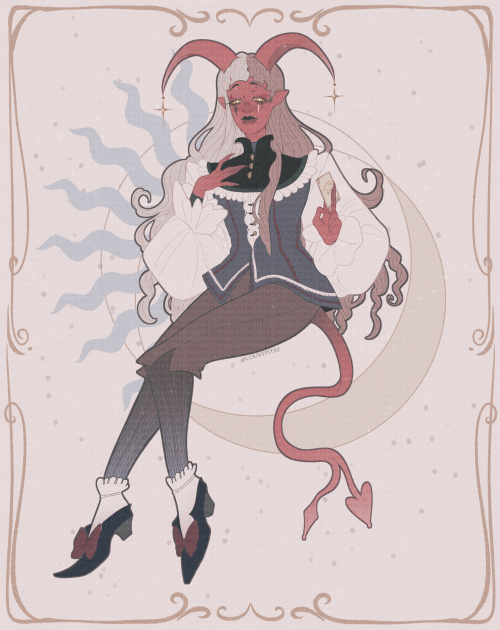 [CLOSED] -ˏˋ✦ TIEFLING ADOPT!  ✦They’re 70€! If you’re interested please send me a message!