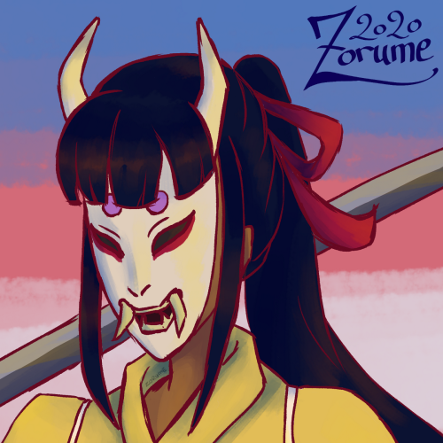 zorume-art: Kikunojo | 菊の丞 I love our trans samurai ! Kiku is such a queen, I finally drew her~Suppo