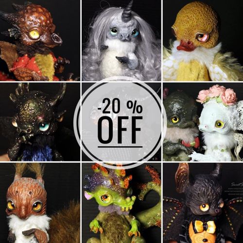 -20 % OFF on 27 dolls from my shop until 31th May’22!Check out the link in my profile to see all t