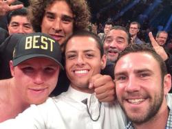 mi-morenito:  the boys and canelo, selfie game to strong 
