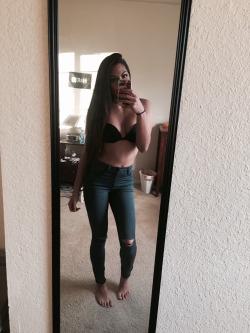 ohhaimikaylaa:  I am honestly so happy that I’ve gained weight! At 5'6.5&quot;, I used to weigh less than 110 lbs when I went through deep depression. I only ate one meal a day. I barely slept. I was a twig. Now months later with positivity and good