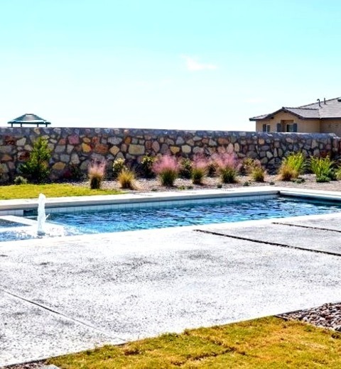 Pool Landscaping - PoolIdeas For A Remodel Of A Mid-sized Contemporary Rectangular Natural Pool In The
