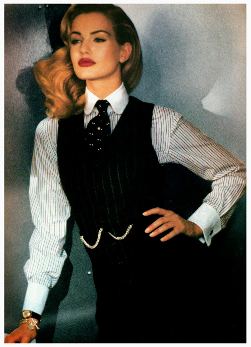 robertocustodioart:Karen Mulder by Sheila Metzner 1992