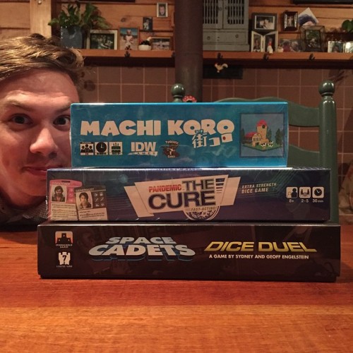 Cj&rsquo;s Birthday Haul! #machikoro #IDW #pandemic #zmangames #pandemicthecure #spacecadets #dicedu