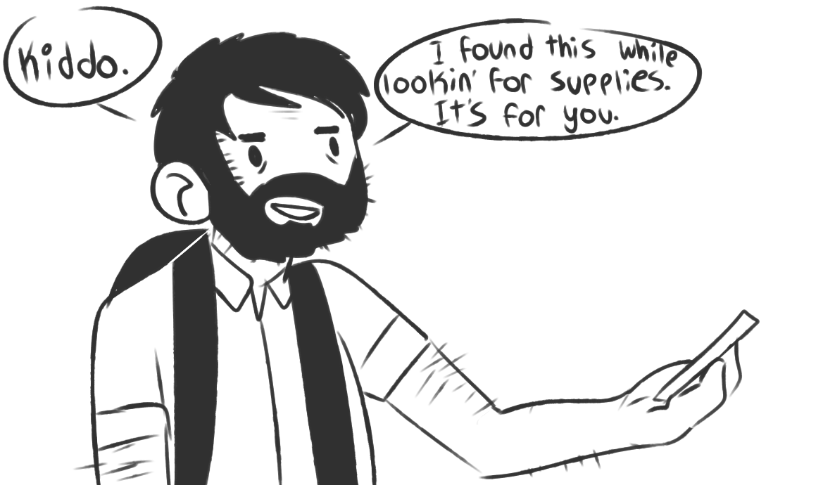 chizuu:joel brings ellie a gift