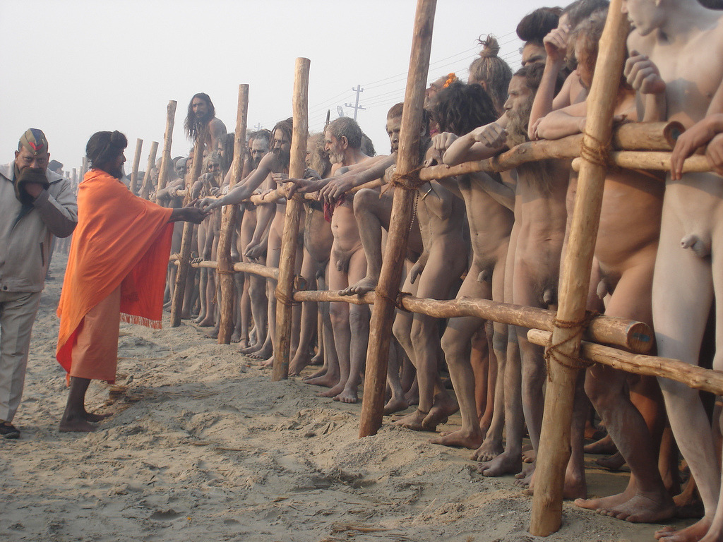 Indian Sadhu men, by Sarvesh Upadhyay.