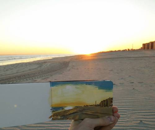 Bday chill @ Rockaway Park Beach (via instagram)