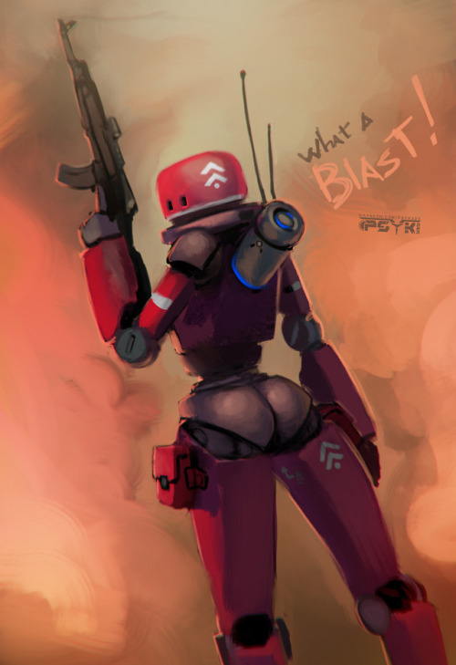 psyk323: psyk323:  Love doing painterly style pictures. They’re just way too fun. Also robutts