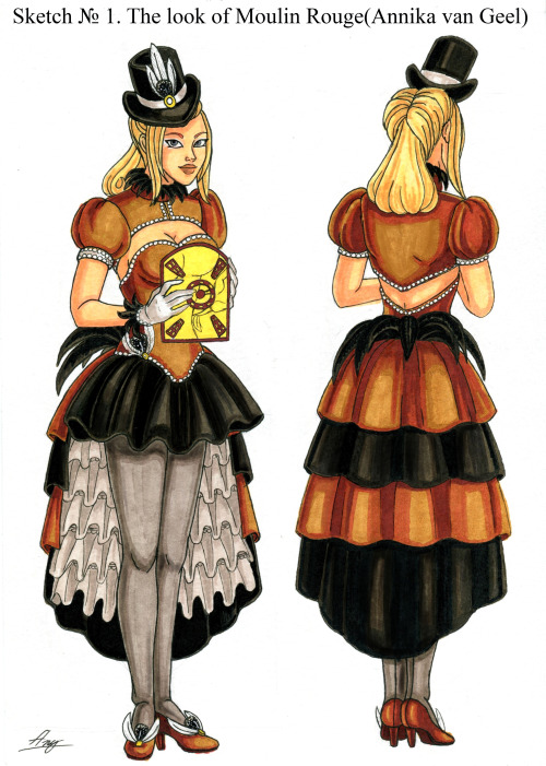 Overwatch Character Design- Moulin Rouge( Annika Van Geel)