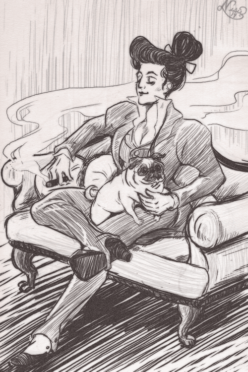 nisiedrawsstuff:ok i finished that pic of alexandra and fritzi. 
