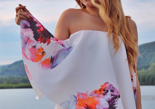 queenofclassy:    Strapless Floral Ruffle Jumpsuit   