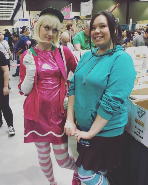 Ran into a super cute Vanellope yesterday at #emeraldcitycomicon, had to take a picture. Nice to mee