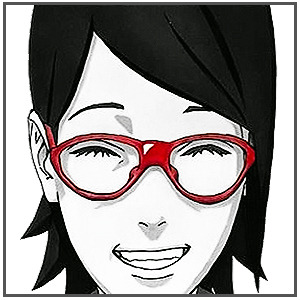 bleu-et-rose:  “She wears glasses that are in an elite and sophisticated-like style, so it gives off the impression of her being intellectual.“ [x] Sarada Uchiha Week - Day 3: Glasses  