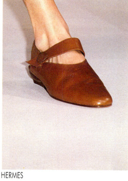 archivings:   Shoes at Hermes Menswear Spring/Summer 1990  