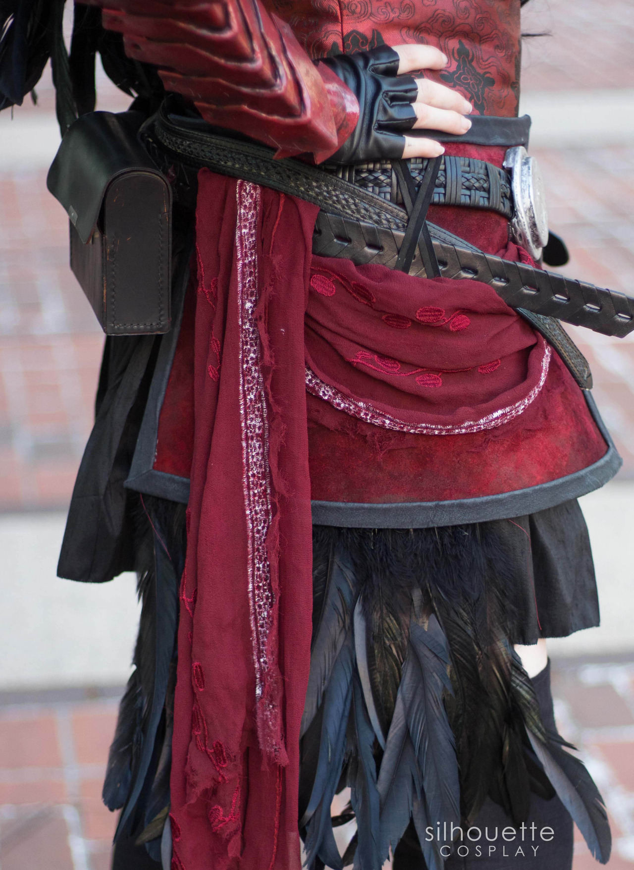 silhouette-cosplay:  RAVEN BRANWEN - costume details Costume made entirely by me! 