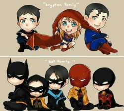 carryonmydearsherlock:  Krypton Family vs Bat Family