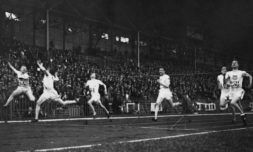 Eric Liddell crosses the finish line of the men’s 400 metres at theParis Olympics (July 11th, 