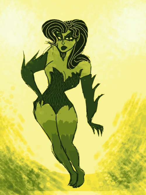 darkwingsnark: Fabulous Female Friday: Poison Ivy EH. Just the sketch. I was playing with design to 