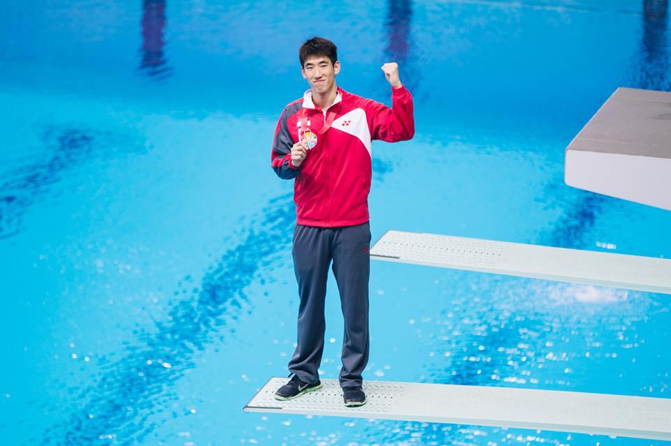 “Men&rsquo;s  3m Springboard Finals - Singapore Diver Mark Lee clinched bronze