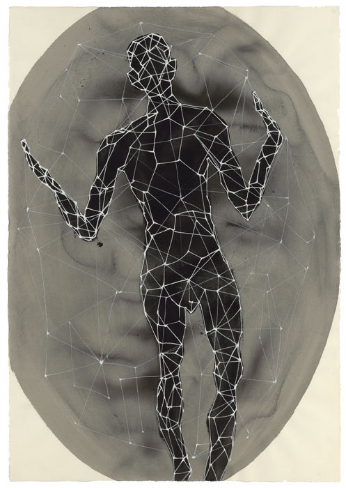 Antony Gormley (British, b. 1950, London, UK) - 1: Membrane, 2006  2: Another Singularity, 2006 from