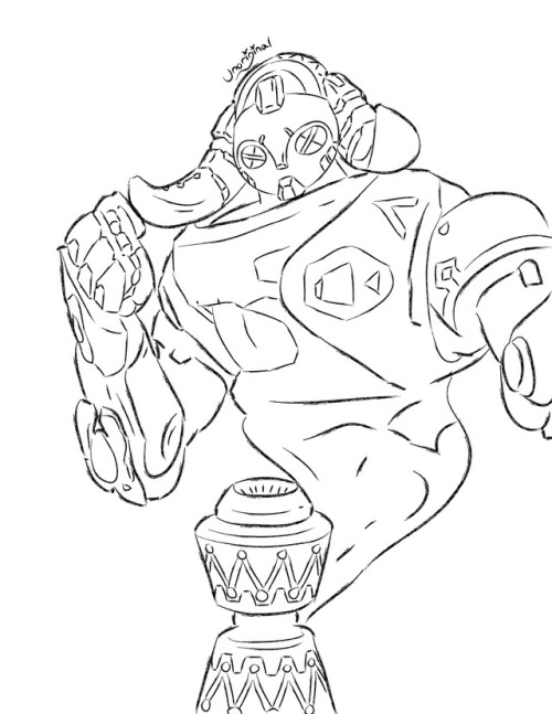 Orisa (From Overwatch) as a genieRequested by: @ironbar36