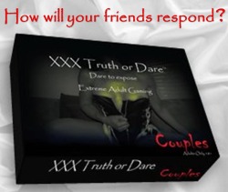 whitehotwives:  True Story: My wife and I were browsing a local sex store a while back when we came across XXX Truth or Dare: Couples. We had never seen such a game before and had never even discussed sexually venturing outside our marriage. Jokingly,