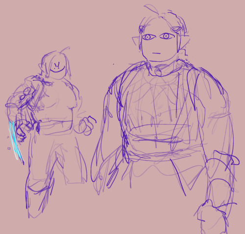 botw au blasted into my fucking BRAINS one afternoon and could not stop doodling stuff about it whil