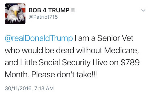 yungtarkatan: wilwheaton:   micdotcom: Some Trump voters are already feeling buyers’ remorse Oh, that’s too bad. It’s almost like you’re really stupid people who got conned. Silver lining, though: all the racism, bigotry, misogyny, homophobia