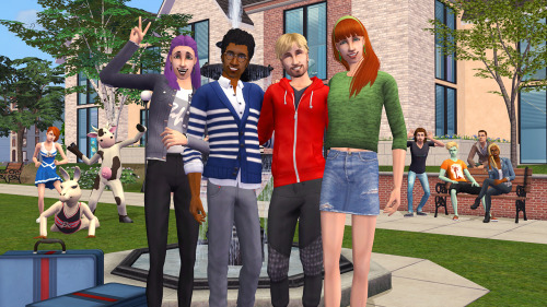 Sim State Students - Round 1 ☀️ Angela, Lilith, Dirk and Dustin have all become Young Adults an