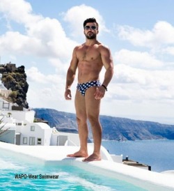 welllostinlondon:  Beautiful Santorini is the setting for WAPO Wear Swimwear’s latest campaign by Nir Slakman. BdD