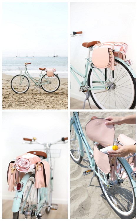DIY Bike Pannier BagsIf you’re looking for bike storage on your bike rack, take a look at these DIY 