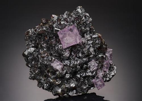  Fluorite on SphaleriteElmwood Mine, Carthage, Smith County, Tennessee, USA, North America 