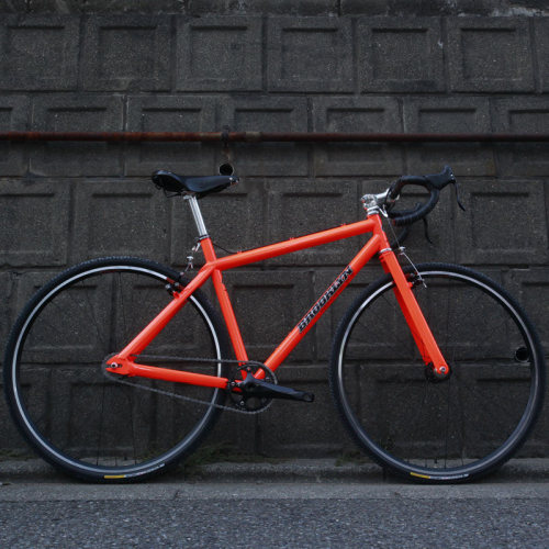 kinkicycle:  Cyclocross Gangsta V1 additional Canti Brake by shinya suzaki Via Flickr: Paint by Swam