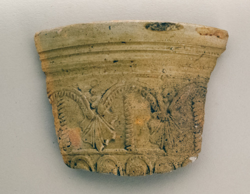 met-greekroman-art: Terracotta glazed bowl fragment, Metropolitan Museum of Art: Greek and Roman Art