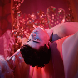 Ohthentic:  Durq:  Andibgoode:  James Bidgood, Hanging Off Bed (Bobby Kendall), Early