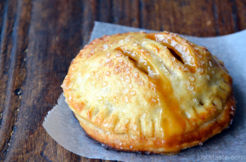 XXX boozybakerr:  Salted Caramel Apple Hand Pies photo