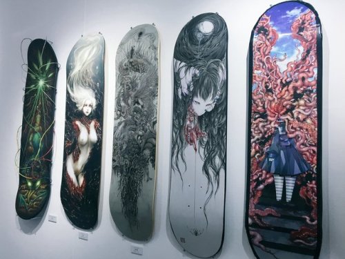 GOREDECK Tokyo 2017 Tokyo&rsquo;s skateboard deck art show GOREDECK opened today and will run throug