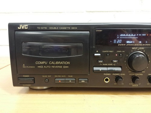 Jvc TD-W718 Stereo Double Cassette Deck, 1995