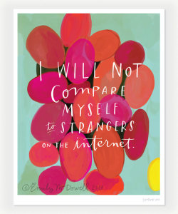 etsy:  Inspirational print by Emily McDowell. 