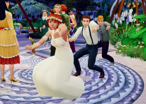  Darcy: You fell! Taffy: You dropped me! Twas an epic first dance.  Darcy: Come on, everyone! Weddin