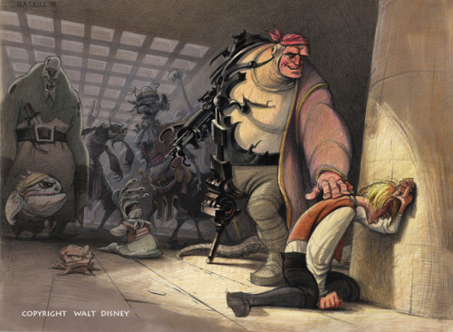 scurviesdisneyblog: Treasure Planet concept art by Andy Gaskill 