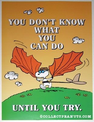 inspirationwordslove: Snoopy with Wings inspiration positive words