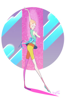 theartofmf:  Pearl from Steven Universe! This print will be available at Planet Comicon :)  